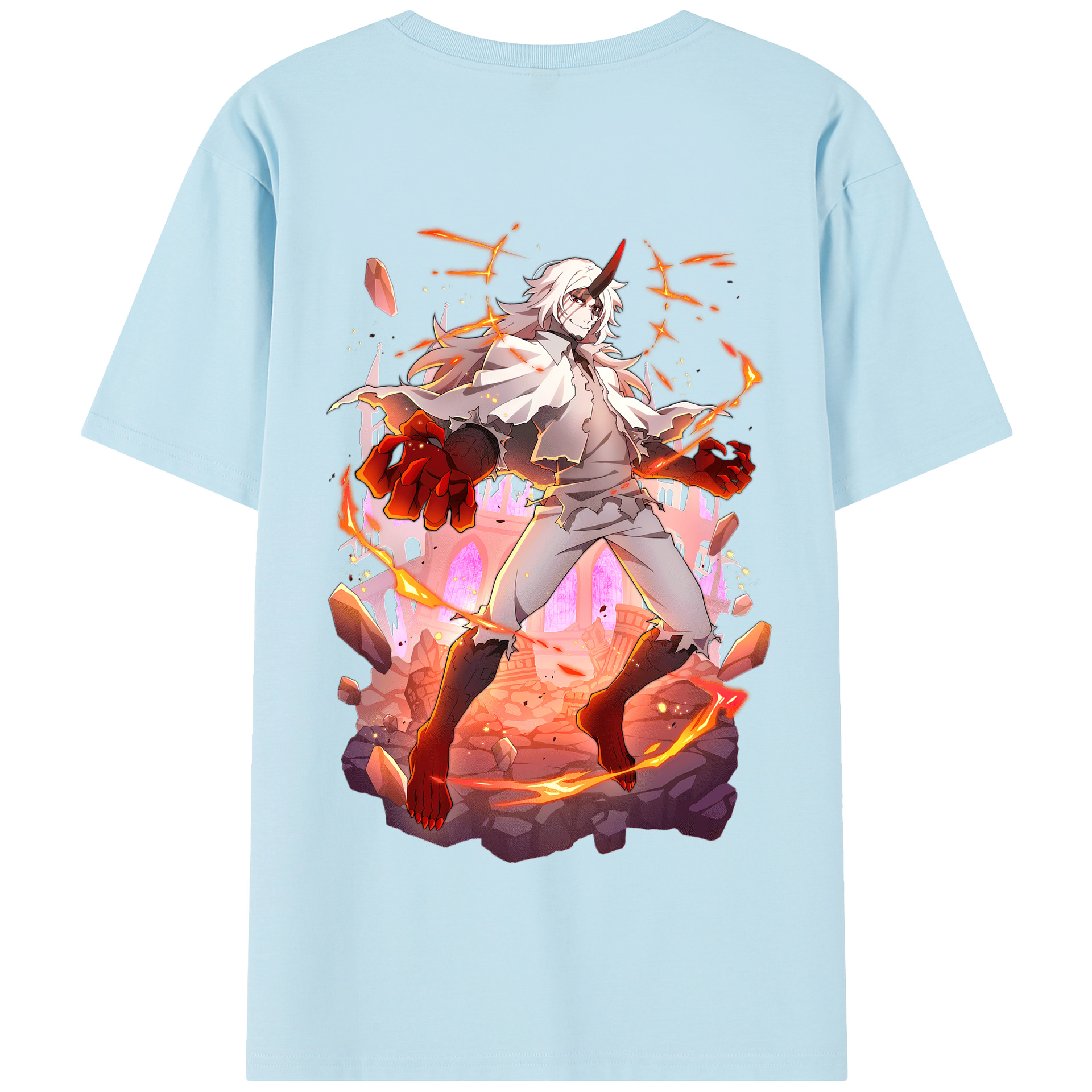 （画像用） 文豪ストレイドッグス Bungo Stray Dogs 綿100％半袖Tシャツ（背面プリント）